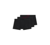 Trunk HUGO UNDERWEAR "TR GIFT VELVE", Herren, Gr. M (50), 3 Stk., Jersey, schwarz (open miscellaneous 962), Jersey, Obermaterial: 95% Baumwolle, 5% Elasthan, körpernah, Unterhosen, anliegend, Stretch-