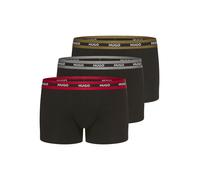 HUGO Trunks mit elastischem Logo-Bund im 3er-Pack in Black, Größe M
