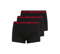 Trunk HUGO UNDERWEAR "TRIPLET PLANET", Herren, Gr. M (50), 3 Stk., schwarz 002, Jersey, Obermaterial: 95% Baumwolle, 5% Elasthan, normal, Unterhosen, Logos am elastischen Bund, mittlere Bundhöhe (8239
