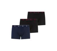 Trunk HUGO UNDERWEAR "TRIPLET TITAN", Herren, Gr. M (50), 3 Stk., schwarz (open miscellaneous 961), Webqualität, Obermaterial: 67% Modal, 28% Baumwolle, 5% Elasthan, körpernah, Unterhosen, aus Jacquar