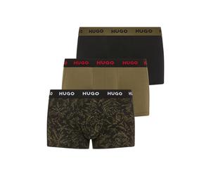 Trunk HUGO UNDERWEAR "TRUNK TRIPLET DESIGN", Herren, Gr. XL (54), 3 Stk., open miscellaneous 968, Jersey, Obermaterial: 95% Baumwolle, 5% Elasthan, eng, Unterhosen, mit Logobund (89620157-XL) open mis