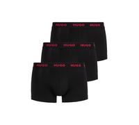 Trunk HUGO UNDERWEAR "TRUNK TRIPLET PACK", Herren, Gr. S, 3 Stk., bunt (open miscellaneous 994), Jersey, Obermaterial: 95% Baumwolle, 5% Elasthan, eng, Unterhosen, mit Logoschriftzug auf dem Bund (372