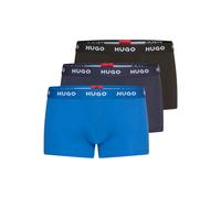 Trunk HUGO UNDERWEAR "TRUNK TRIPLET PACK", Herren, Gr. XL (54), 3 Stk., bunt (open miscellaneous 996), Jersey, Obermaterial: 95% Baumwolle, 5% Elasthan, eng, Unterhosen, mit Logoschriftzug auf dem Bun