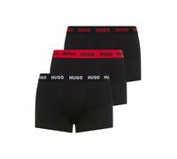 Trunk HUGO UNDERWEAR "TRUNK TRIPLET PACK", Herren, Gr. XXL, 3 Stk., schwarz (open miscellaneous 010), Jersey, Obermaterial: 95% Baumwolle, 5% Elasthan, eng, Unterhosen, mit Logoschriftzug auf dem Bund