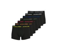 JACK&JONES Herren Boxer Shorts, 7er Pack - JACBASIC TRUNKS, Baumwoll-Stretch Schwarz XL
