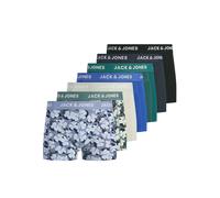 Trunk JACK & JONES "JACBEN TRUNKS 7 PACK STYD", Herren, Gr. M, 7 Stk., north atlantic pack:country blau, night sky, dazzling blau, mineral gray, mediterranea, schwarz, Jersey, Obermaterial: 95% Baumwo