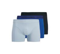 Trunk JACK & JONES "JACCOOPER SOLID TRUNKS 3 PACK", Herren, Gr. L, 3 Stk., beaucoup blau pack:chambray blau, sky captain, Jersey, Obermaterial: 95% Baumwolle, 5% Elasthan, unifarben, bequem, Unterhose