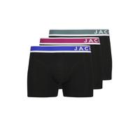 Trunk JACK & JONES "JACEASTON SOLID TRUNKS 3 PACK SN", Herren, Gr. S, schwarz (schwarz pack:schwarz, schwarz), Jersey, Obermaterial: 95% Baumwolle, 5% Elasthan, unifarben, eng, Unterhosen (55401131-S)