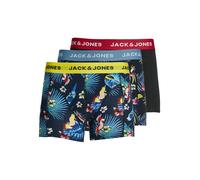 Jack & Jones JACFLOWER BIRD TRUNKS 3er Pack XL Surf the Web Black - Black 12194104