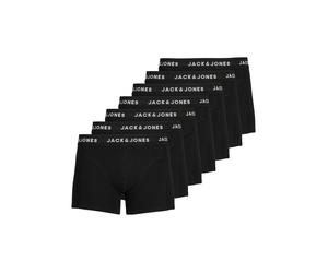 Trunk JACK & JONES "JACHUEY TRUNKS 7 PACK NOOS", Herren, Gr. XL, 7 Stk., schwarz, Jersey, Obermaterial: 95% Baumwolle, 5% Elasthan, unifarben, eng, Unterhosen Trunk (49259100-XL)