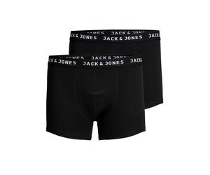 Trunk JACK & JONES "JACJON TRUNKS 2 PACK NOOS", Herren, Gr. M, 2 Stk., schwarz, Jersey, Obermaterial: 95% Baumwolle, 5% Elasthan, unifarben, Unterhosen (20761629-M) schwarz