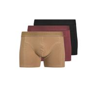 Trunk JACK & JONES "JACORDINARY TRUNKS 3 PACK NOOS", Herren, Gr. XL, 3 Stk., schwarz (tibetan rot pack:bronze mist, schwarz), Jersey, Obermaterial: 95% Baumwolle, 5% Elasthan, unifarben, Unterhosen (4