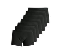 Trunk JACK & JONES "JACSIMPLY BASIC TRUNKS 7 PACK", Herren, Gr. L, 7 Stk., schwarz (schwarz detail:schwarz, schwarz, schwarz, schwarz, schwarz, schwarz), Jersey, Obermaterial: 95% Baumwolle, 5% Elasth