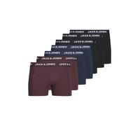 Trunk JACK & JONES "JACSIMPLY BASIC TRUNKS 7 PACK", Herren, Gr. XXL, 7 Stk., schwarz (schwarz detail:schwarz, schwarz, navy blazer, navy blazer, port royal, port royal), Jersey, Obermaterial: 95% Baum