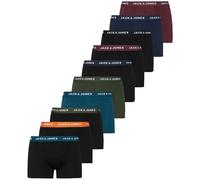 Trunk JACK & JONES "JACSOLID MIX TRUNKS 10 PACK", Herren, Gr. XS, 10 Stk., navy blazer pack:vineyard wine, kombu grün, legion blau, schwarz, schwarz, schwarz, schwarz, schwarz, Jersey, Obermaterial: 9