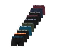 Trunk JACK & JONES "JACSOLID MIX TRUNKS 10 PACK", Herren, Gr. XXL, 10 Stk., bunt (navy blazer pack:vineyard wine, kombu grün, legion blau, schwarz, schwarz, schwarz, schwarz, schwarz), Jersey, Obermat