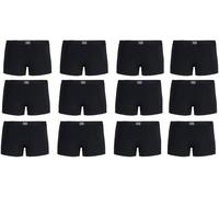 Trunk JACK & JONES "JACSOLID VANCE TRUNKS 12 PACK", Herren, Gr. L, 12 Stk., schwarz pack:12xschwarz, Jersey, Obermaterial: 95% Baumwolle, 5% Elasthan, unifarben, Unterhosen (66891459-L) schwarz pack:1