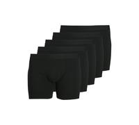Trunk "JACTONE IN TONE TRUNKS 5 PACK NOOS PLS", Herren, Gr. 4XL, 5 Stk., schwarz pack:schwarz, schwarz, schwarz, schwarz, Jersey, Obermaterial: 95% Baumwolle, 5% Elasthan, JACK & JONES PLUSSIZE, unifa