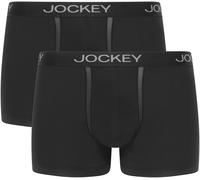 Trunk JOCKEY "Chafe Proof Pouch", Herren, Gr. S, schwarz, Microfaser, Obermaterial: 94% Modal, 6% Elasthan, unifarben, körpernah, Unterhosen, mittlere Bundhöhe, Logobund (17394835-S) schwarz