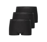Jockey Everday Seamfree Trunk - Boxershorts Herren im 3er Pack, Unterhose ohne Eingriff, atmungsaktive Unterwäsche ohne Naht, kühlende Viskose, 3er Set, in Schwarz
