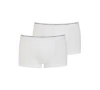Jockey Trunks aus Baumwolle im 2er-Pack in Weiss, Größe S
