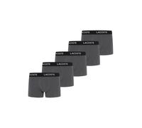 Trunk LACOSTE, Herren, Gr. XL, grau, Jersey, Obermaterial: 95% Baumwolle, 5% Elasthan, unifarben, figurbetont, Unterhosen, mit Lacoste-Schriftzug am Bund (63753828-XL) grau