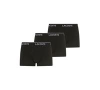 Lacoste Stretch Cotton Logo Boxershorts schwarz/reinweiß (3er-Pack) - XL
