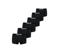 Levi’s Einfarbige Basic-Trunks, Herrenunterwäsche aus Bio-Baumwolle mit elastischem Bund und doppelter Einlage, kurzes Bein, 6er-Pack