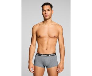 Trunk LEVI'S "LEVIS MEN REPEAT LOGO TRUNK", Herren, Gr. S, middle grau melange, Obermaterial: 95% Baumwolle, 5% Elasthan, Unterhosen (78400021-S) middle grau melange