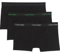 Trunk "LOW RISE TRUNK 3PK", Herren, Gr. S (48), schwarz (schwarz bodies w, blau shadow, supreme), Jersey, Obermaterial: 95% Baumwolle, 5% Elasthan, CALVIN KLEIN UNDERWEAR, körpernah, Unterhosen, mit L