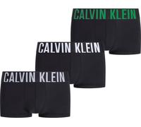 Trunk "LOW RISE TRUNK 3PK", Herren, Gr. XXL (56), 3 Stk., weiß (misty gr, weiß, blossom gr), Jersey, Obermaterial: 88% Polyester, 12% Elasthan, CALVIN KLEIN UNDERWEAR, kontrastfarbene Details, körpern