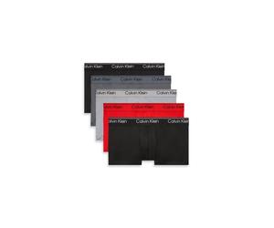 Trunk "LOW RISE TRUNK 5PK", Herren, Gr. XXL (56), 5 Stk., bunt, Jersey, Obermaterial: 88% Polyester, 12% Elasthan, CALVIN KLEIN UNDERWEAR, unifarben, körpernah, Unterhosen, Mit elastischem Bund (60443