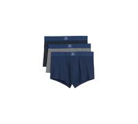 Trunk MARC O'POLO "Essentials", Herren, Gr. XL, iris ink, grau mel, blau print, Single Jersey, Obermaterial: 95% Baumwolle, 5% Elasthan, bedruckt, unifarben, körpernah, Unterhosen, elastischer Logobun