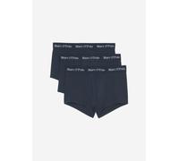 Trunk MARC O'POLO "Essentials", Herren, Gr. XXL, blau (schwarz navy), Single Jersey, Obermaterial: 95% Baumwolle, 5% Elasthan, unifarben, körpernah, Unterhosen, mit markantem Logobund (35251813-XXL) s