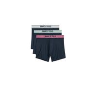 Trunk MARC O'POLO, Herren, Gr. M (50), blau (dunkelblau), Jersey, Obermaterial: 95% Baumwolle, 5% Elasthan, körpernah, Unterhosen, ohne Eingriff, mit elastischem Logobund (82639860-M) dunkelblau