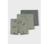 Trunk NAME IT "NMMTIGHTS 3P AGAVE GREEN DINO NOOS", Jungen, Gr. 92, 3 Stk., grün (agave grün), Jersey, Obermaterial: 95% Baumwolle, 5% Elasthan, bedruckt, eng, Unterhosen (50524234-92) agave grün
