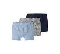 Trunk NAME IT "NMMTIGHTS 3P GREY SPACE NOOS", Jungen, Gr. 116, 3 Stk., grau melange, Jersey, Obermaterial: 95% Baumwolle, 5% Elasthan, eng, Unterhosen (66530061-116) grau melange