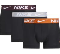 Trunk NIKE UNDERWEAR "TRUNK 3PK", Herren, Gr. M, 3 Stk., blk cmpfi oge, wolf grau, bdy crsh wb, Jersey, Obermaterial: 92% Polyester, 8% Elasthan, kontrastfarbene Details, unifarben, körpernah, Unterho