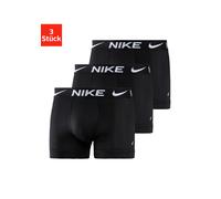 Trunk NIKE UNDERWEAR "TRUNK 3PK", Herren, Gr. M, 3 Stk., schwarz, Jersey, Obermaterial: 92% Polyester, 8% Elasthan, körpernah, Unterhosen, mit Logo-Elastikbund (33803411-M) schwarz