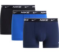 Trunk NIKE UNDERWEAR "TRUNK 3PK", Herren, Gr. S, 3 Stk., bunt (obsidian, game royal, schwarz), Jersey, Obermaterial: 95% Baumwolle, 5% Elasthan, körpernah, Unterhosen, mit Logo-Elastikbund (57974464-S