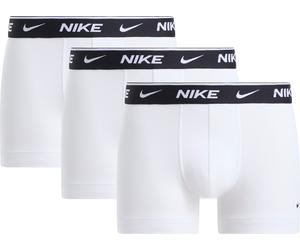 Trunk NIKE UNDERWEAR "TRUNK 3PK", Herren, Gr. S, 3 Stk., weiß (weiß, weiß, weiß), Jersey, Obermaterial: 95% Baumwolle, 5% Elasthan, körpernah, Unterhosen, mit Logo-Elastikbund (86979121-S) weiß, weiß,