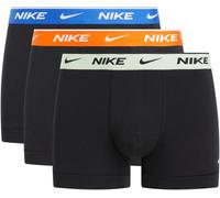 Trunk NIKE UNDERWEAR "TRUNK 3PK", Herren, Gr. XL (52), 3 Stk., schwarz, uni blau, so, barely volt wb, Jersey, Obermaterial: 95% Baumwolle, 5% Elasthan, kontrastfarbene Details, unifarben, körpernah, U