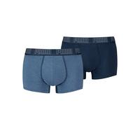 Trunk PUMA "PUMA MEN EVERYDAY BASIC TRUNKS 2P", Herren, Gr. S, schwarz (denim), Jersey, Obermaterial: 95% Baumwolle, 5% Elasthan, Unterhosen (63990752-S) denim