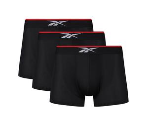Trunk REEBOK "GLYNN", Herren, Gr. L (6), schwarz, Obermaterial: 87% Polyester, 13% Elasthan, bedruckt, unifarben, eng, Unterhosen, basic, eng, bequem, atmungsaktiv, mit Logo, breiter Bund (99039332-L)
