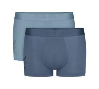 Trunk SLOGGI "SLG Base Soft", Herren, Gr. XXL, blau, light, Microfaser, Obermaterial: 61% Modal, 32% Polyamid, 7% Elasthan, körpernah, Unterhosen, ohne Eingriff, elastischer Logobund (84730567-XXL) bl