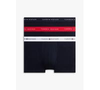 Trunk "TRUNK 3 PACK", Herren, Gr. L (52), 3 Stk., primary rot, desert sky, weiß, Jersey, Obermaterial: 95% Baumwolle, 5% Elasthan, TOMMY HILFIGER UNDERWEAR, körpernah, Unterhosen, mit kontrastfarbenem