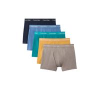Trunk "TRUNK 5PK", Herren, Gr. M (50), 5 Stk., driftwood, moonlight blau, fanfare,, Jersey, Obermaterial: 95% Baumwolle, 5% Elasthan, CALVIN KLEIN UNDERWEAR, körpernah, Unterhosen, mit Logo-Elastikbun