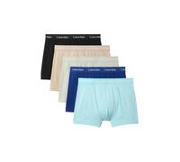 Trunk "TRUNK 5PK", Herren, Gr. S (48), 5 Stk., plume, misty sage, schwarz, sodalite, Jersey, Obermaterial: 95% Baumwolle, 5% Elasthan, CALVIN KLEIN UNDERWEAR, körpernah, Unterhosen, mit Logo-Elastikbu