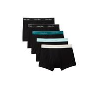 Trunk "TRUNK 5PK", Herren, Gr. S (48), 5 Stk., schwarz bodies w, schwarz, niagara falls, Jersey, Obermaterial: 100% Baumwolle, CALVIN KLEIN UNDERWEAR, körpernah, Unterhosen Trunk, Mit elastischem Bund