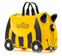 Trunki Der originale Kinderkoffer zum Draufsitzen - 18-L Handgepäck Koffer, befahrbarer Hartschalen Reisekoffer mit Rollen, inklusive Zuggurt/Schultergurt